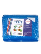 Тент защитный, 4×3 м, плотность 90 г/м², УФ, люверсы шаг 1 м, МИКС 3405668 - фото 15923585