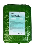 Тент защитный, 5×4 м, плотность 90 г/м², УФ, люверсы шаг 1 м, зелёный - Фото 17