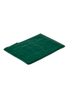 Тент защитный, 4 × 3 м, плотность 120 г/м², люверсы шаг 1 м, тарпаулин, УФ, зелёный/серебристый - фото 809295287