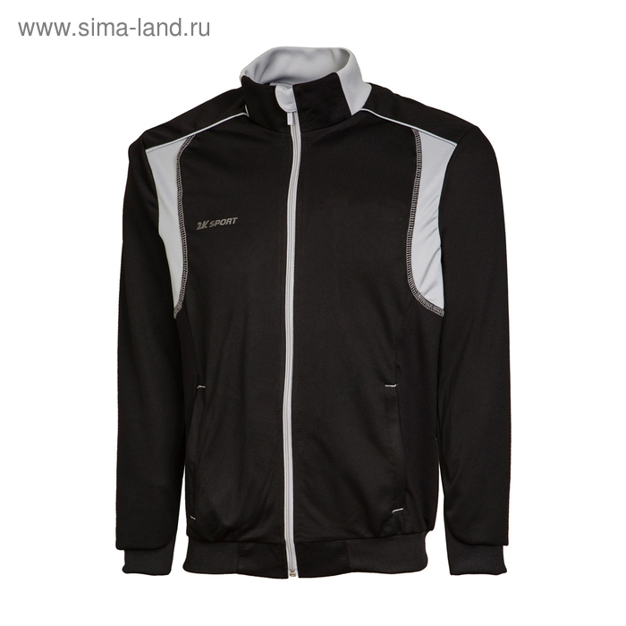 Олимпийка 2K Sport Vettore, black/silver, XL - Фото 1