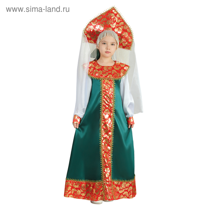 Карнавальный костюм "Хозяйка медной горы" для девочки, рост 110-116 см - Фото 1