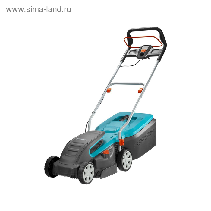 Газонокосилка GARDENA PowerMax 1400/34, 1400 Вт, ширина 34 см, высота 20-60 мм, 40 л - Фото 1