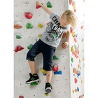 Комплект для мальчика из футболки и шорт, рост 146 см, цвет серый - Фото 1