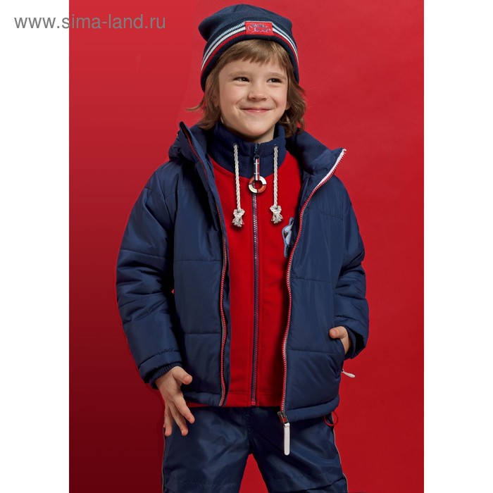 Куртка для мальчика, рост 98 см, цвет красный - Фото 1