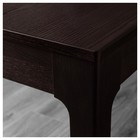 Раздвижной стол ЭКЕДАЛЕН, 120-180 × 80 см, тёмно-коричневый - Фото 4