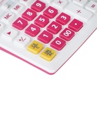 Калькулятор настольный 12-разрядный КК-1200C, белый/бордовый - Фото 3