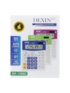 Калькулятор настольный 12-разрядный КК-1200C, белый/бордовый - Фото 6