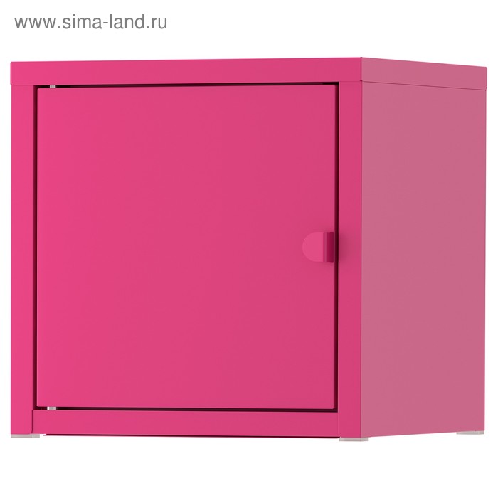 Шкаф ЛИКСГУЛЬТ металлический, 25x25х25 см, розовый - Фото 1
