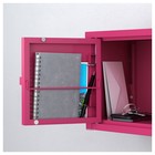 Шкаф ЛИКСГУЛЬТ металлический, 25x25х25 см, розовый - Фото 3