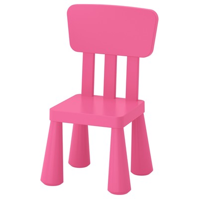 Детский стул МАММУТ, для дома и улицы, розовый
