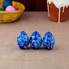 Яйцо «Гжель», синее, 7 см  микс - фото 307025645