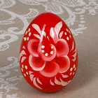 Яйцо «Гжель», красное, 7 см - Фото 1