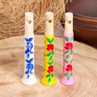 Свистулька-дудочка из дерева «Расписная», 12 см, МИКС - Фото 4