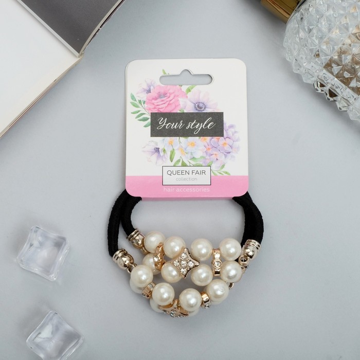 Резинки для волос QF «Тайна морей», набор 2 шт., блеск - Фото 1