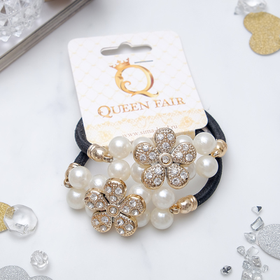 Резинка для волос "Тайна морей" (набор 2 шт) цветок