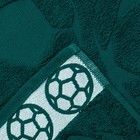 Полотенце махровое "Мячи" 50х90 см, цвет зелёный, 450 гр/м - Фото 4