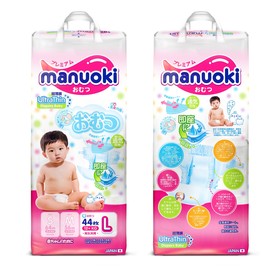 Подгузники Manuoki Ultrathin L (12+ кг), 44 шт 3388556