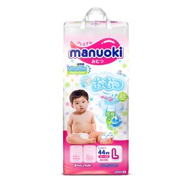 Подгузники Manuoki Ultrathin L (12+ кг), 44 шт 3388556