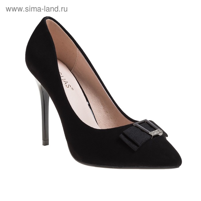 Туфли женские, цвет чёрный, размер 35 - Фото 1