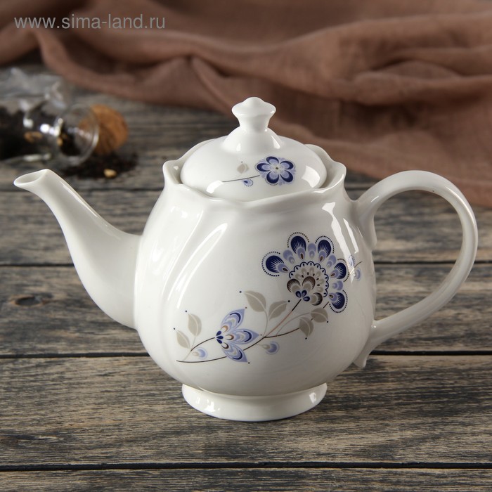 Чайник заварочный 500 мл "Синий цветок" - Фото 1