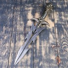 Сувенирный меч на планшете, медуза Горгона на рукоятке, 27 см, микс - Фото 8