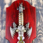 Сувенирный меч на планшете, цветное нанесение на лезвии, 52 см - Фото 4
