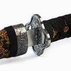 Макет оружия «Сувенирные катаны на подставке 3в1. Драконы на бежевом», подарочный набор, ножны ткань, 47 см; 70 см; 89 см - Фото 4