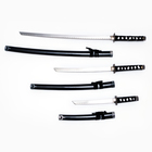 Сувенирное оружие "Катаны 3в1" на подставке, 97/76/50см, клинки 65/38/26см, чёрные - Фото 3