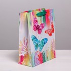 Пакет ламинированный вертикальный «Бабочки», S 11 × 14 × 5,5 см - Фото 2