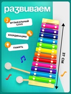 Игрушка музыкальная Металлофон, 12 тонов - Фото 4