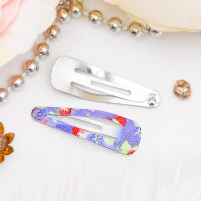 Невидимка для волос "Астория" (набор 12 шт) клубничка, 3 см