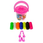 Тесто для лепки 7 цветов, 105 г, 1 формочка, крышка - формочка, МИКС - Фото 5