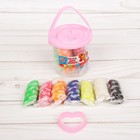 Тесто для лепки 7 цветов, 105 г, 1 формочка, крышка - формочка, МИКС - Фото 11