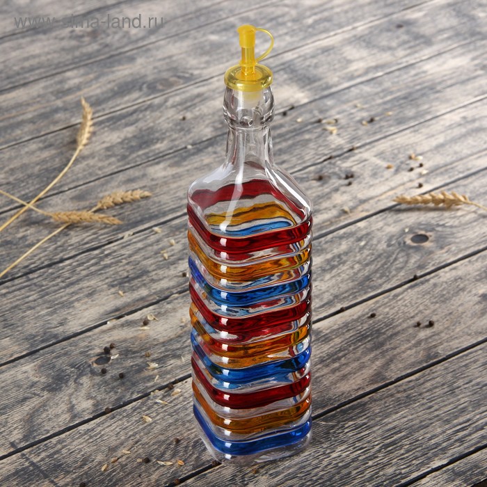 Бутыль для соусов и масла «Перелив», 1,2 л, 8×8×34 см - Фото 1