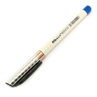 Ручка гелевая, 0.5 мм, синяя, корпус белый перламутр, с рифлёным держателем - Фото 1