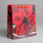 Пакет подарочный ламинированный вертикальный, упаковка, «От всего сердца», ML 23 х 27 х 11,5 см - фото 3739397