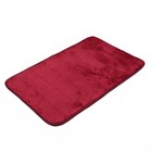 Набор ковриков для ванны и туалета 2 шт 45х50, 50х80 см, цвет бордовый - Фото 3