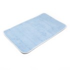 Набор ковриков для ванны и туалета 2 шт 45х50, 50х80 см, цвет голубой - Фото 3