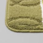 Коврик для дома Доляна «Листья», 38×58 см, цвет зелёный - Фото 3