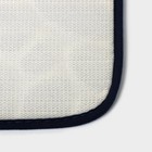 Коврики для ванной и туалета Доляна «Камни», объёмные, 2 шт, 40×50 см, 50×80 см, синие - Фото 5