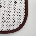 Коврик для ванной Доляна «Пушистик», 50×80 см, цвет коричневый - Фото 3