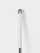 Швабра для мытья пола плоская гибкая Доляна, насадка из микрофибры букли 29×13 см, телескопическая стальная ручка 75(116) см, серая - Фото 11