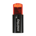 Флешка Smartbuy Click, 16 Гб, USB2.0, чт до 25 Мб/с, зап до 15 Мб/с, черная - Фото 1