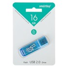 Флешка Smartbuy Glossy, 16 Гб, USB2.0, чт до 25 Мб/с, зап до 15 Мб/с, синяя - Фото 3