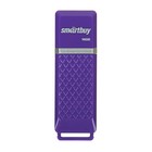 Флешка Smartbuy Quartz, 16 Гб, USB2.0, чт до 25 Мб/с, зап до 15 Мб/с, фиолетовая - фото 320884989