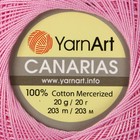 Пряжа "Canarias" 100% мерсериз. хлопок 203м/20г (6319 розовый) - Фото 3