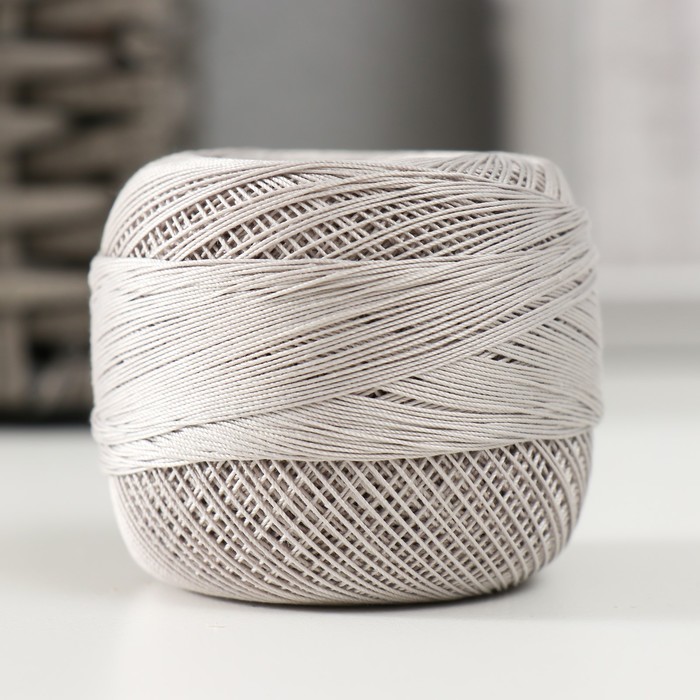 Пряжа "Canarias" 100% мерсериз. хлопок 203м/20г (4920 св. серый)