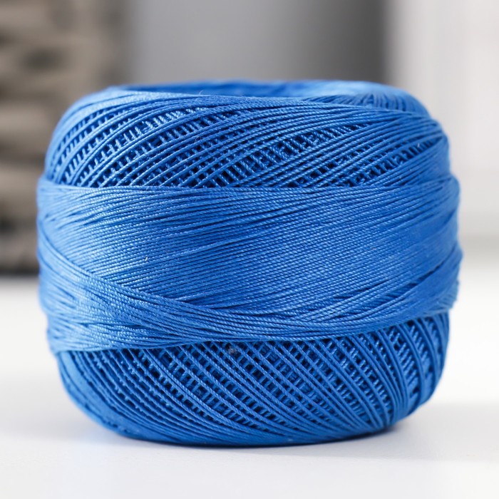 Пряжа "Canarias" 100% мерсериз. хлопок 203м/20г (4915 василек)