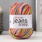 Пряжа "Jeans crazy" 55% хлопок, 45% акрил 160м/50гр (7206  принт) - Фото 5