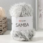 Пряжа "Samba" 100% полиэстер 150м/100гр (А 64 белобурка) - фото 109213382
